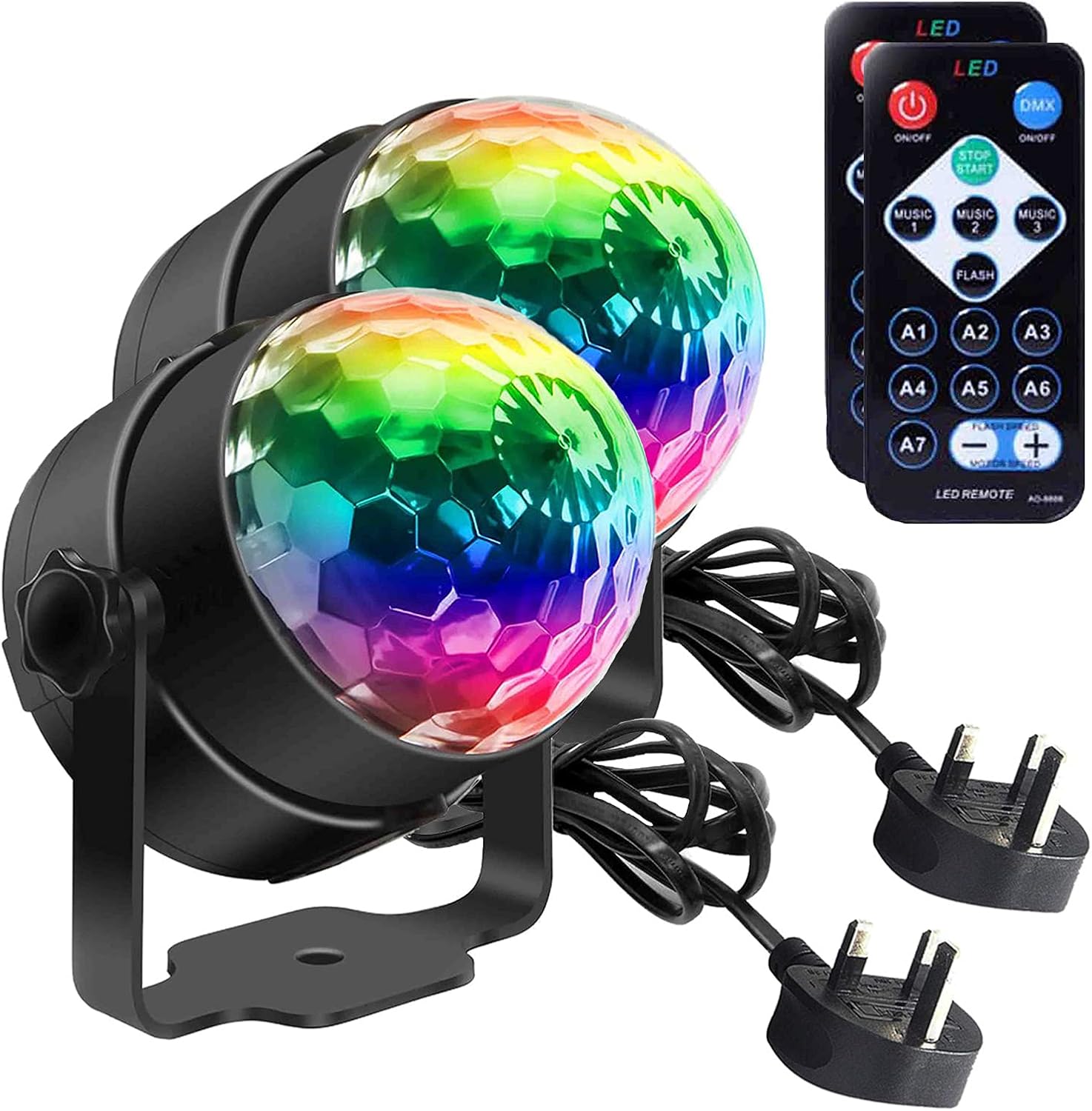 Disco Lights, SEBRUANC Mini Disco Ball LED Party Lamp Music Controlled Disco DJ...