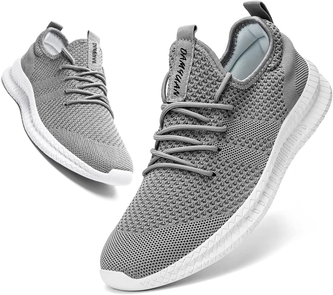 Linenghs Mens Running Trainers Fashion Lightweight Walking Shoes Casual Breathab...