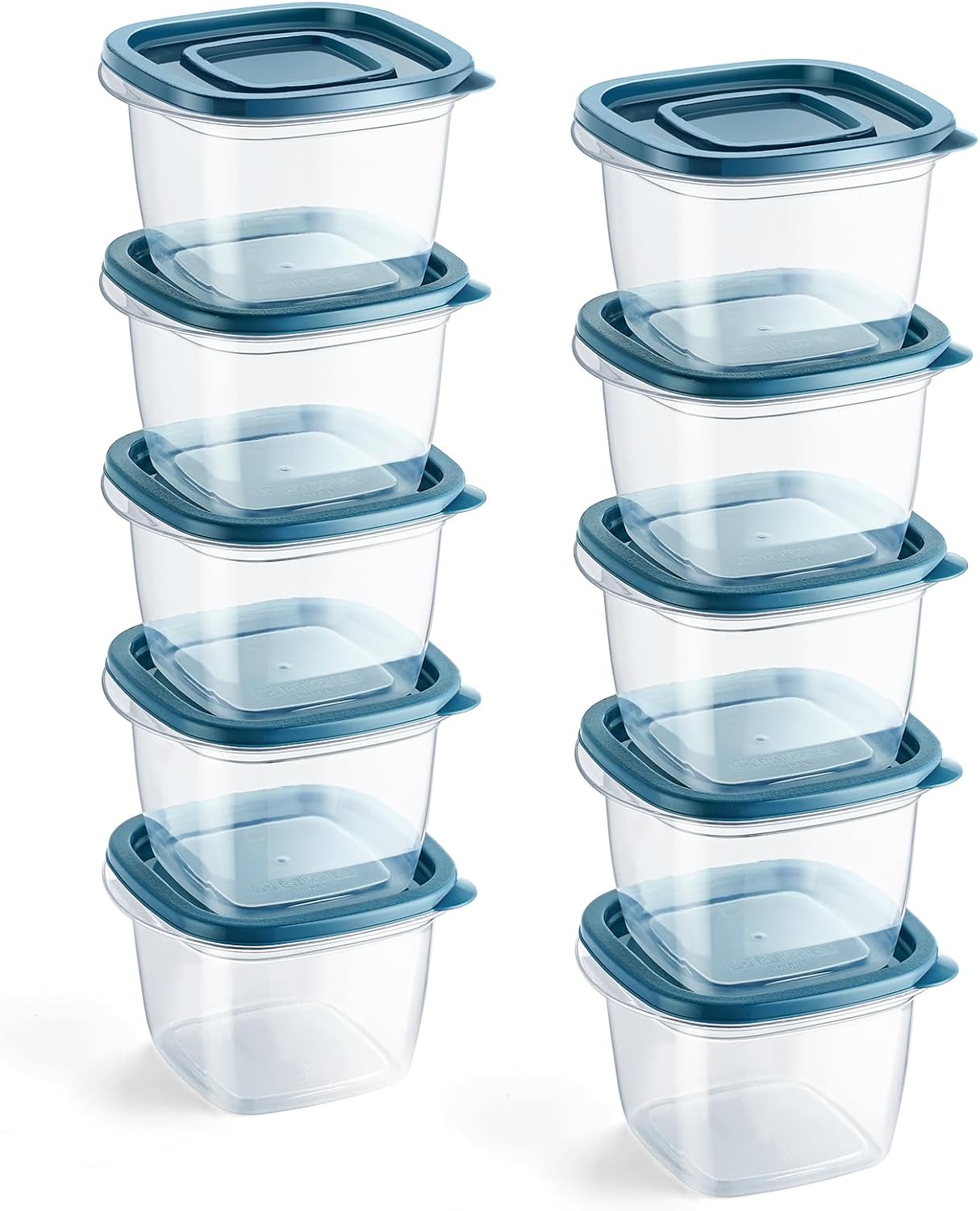 EFISH Rectangle Plastic Portion Box Sets with Lids, Special Food Storage Box for...