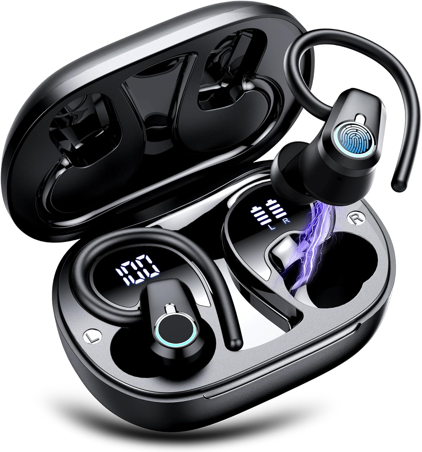 Wireless Earbuds, 2023 Wireless Earphones Bluetooth 5.3 Headphones Wireless, Ove...