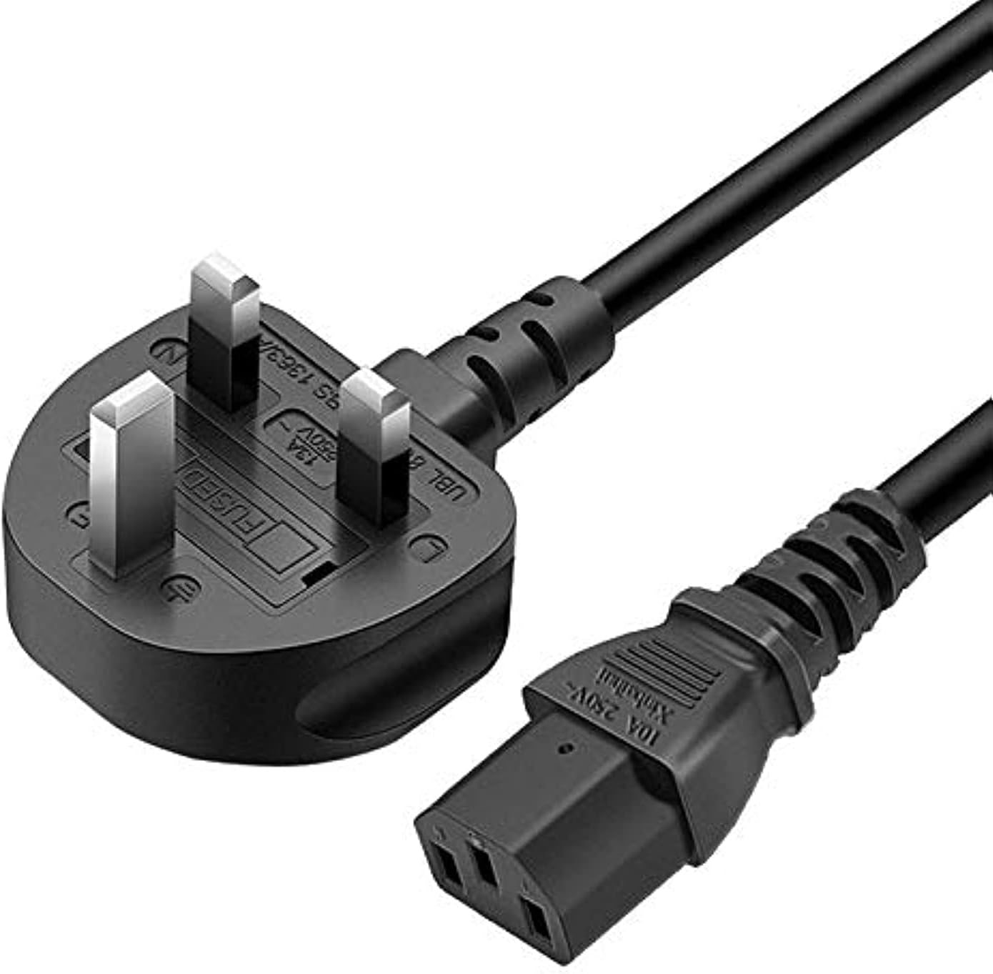 UXWEN Monitor Power Cable UK for Samsung, Dell, Sony, HP, LED LCD Smart TV, 250V...