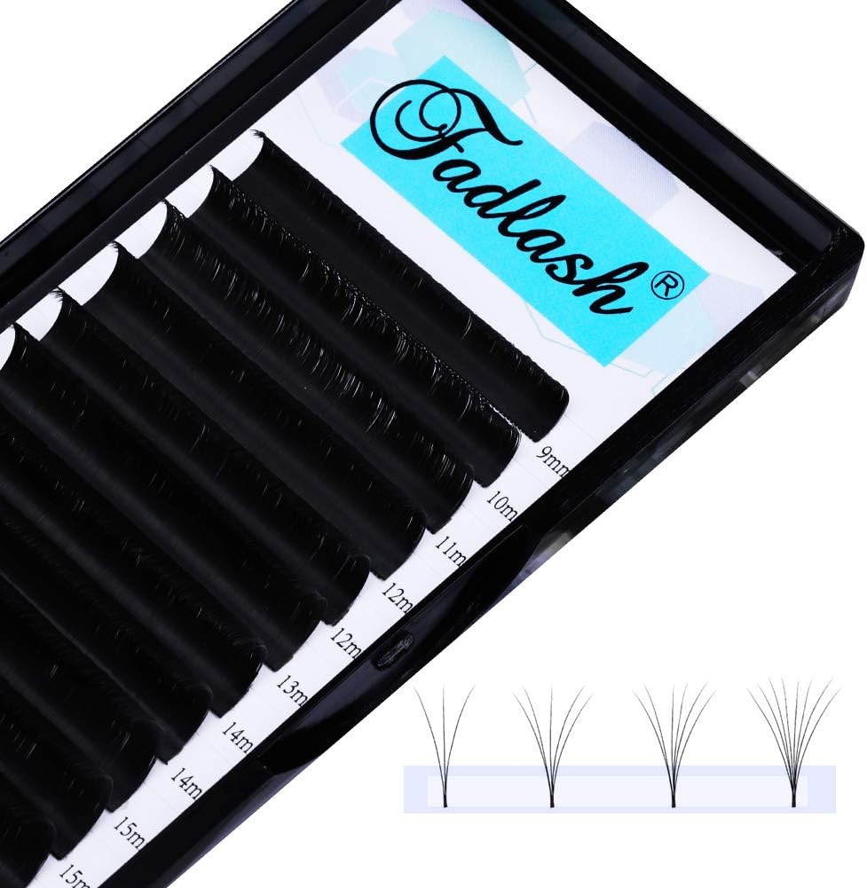 Easy Fan Russian Lashes, Special 0.07 D Curl 17mm, Sustainable Sing Tray, Afford...