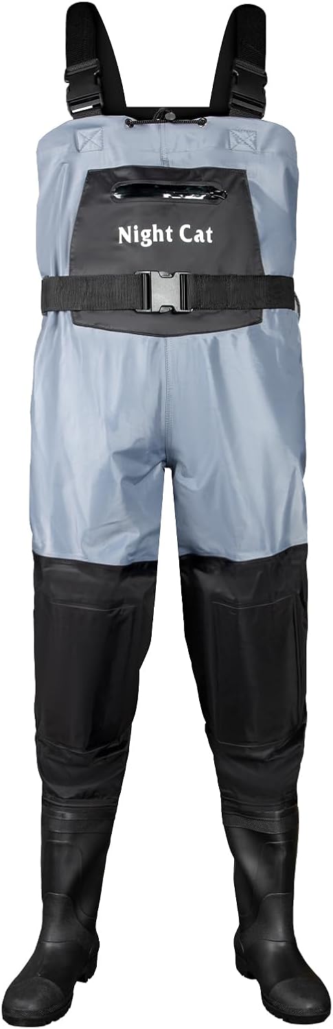 Night Cat Fishing Waders Waterpoof for Men Women Hunting Chest Waders With Boots...