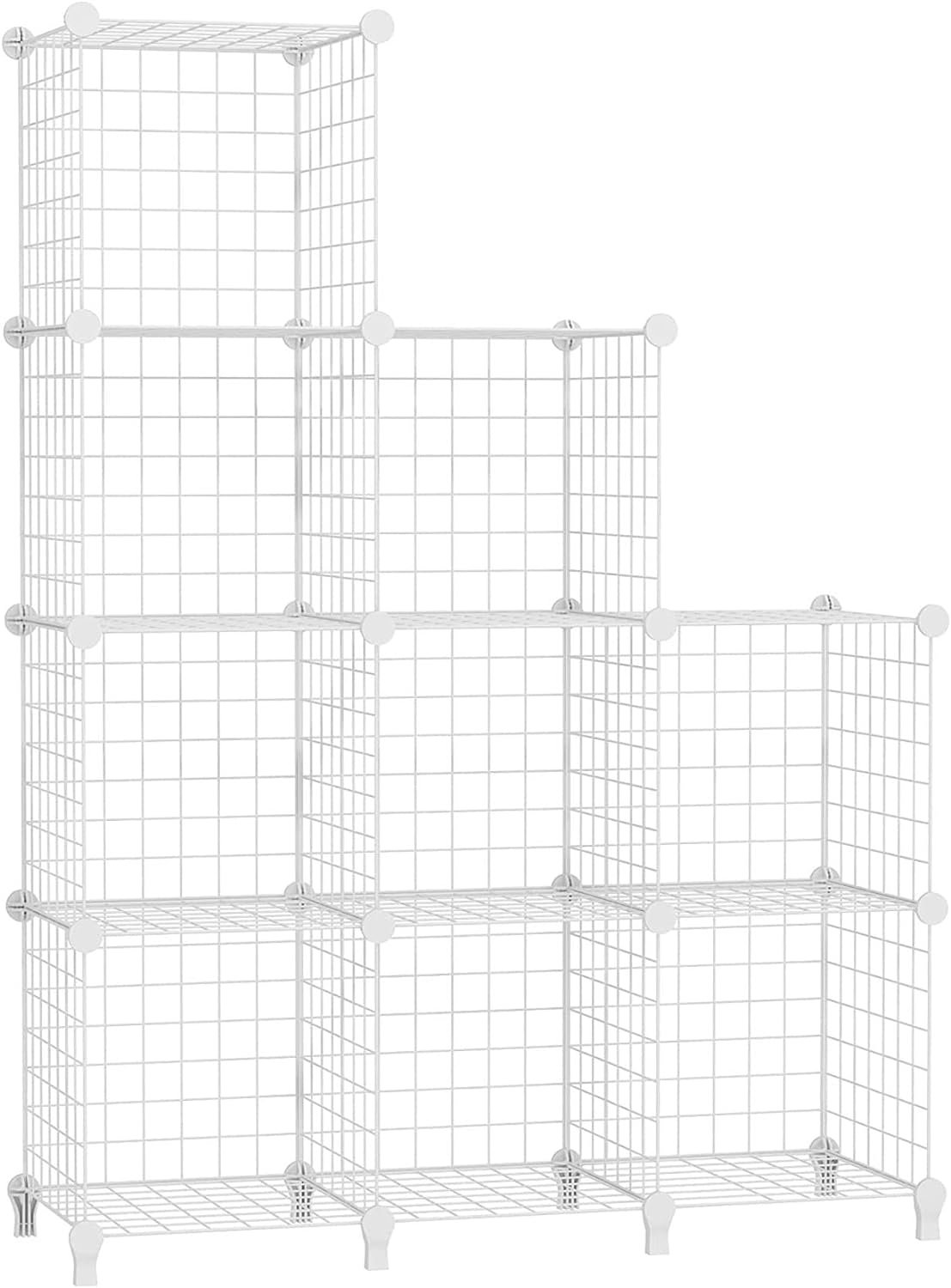 AWTATOS Cube Storage Unit, 9 Cube Wire Storage Shelves, Multifunctional DIY book...