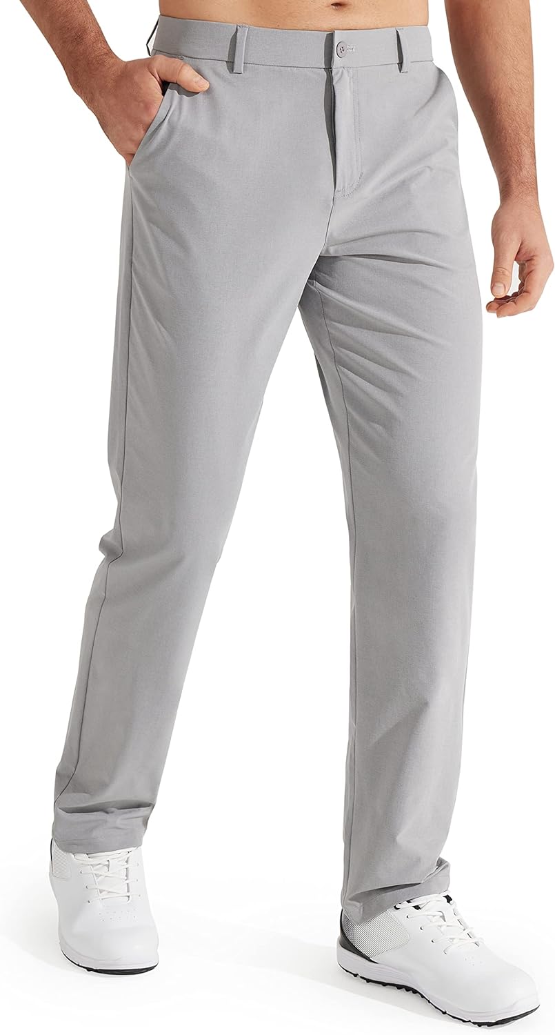 Libin Mens Golf Trousers, Special Slim Fit Stretch Work Dress Pants, High-Qualit...