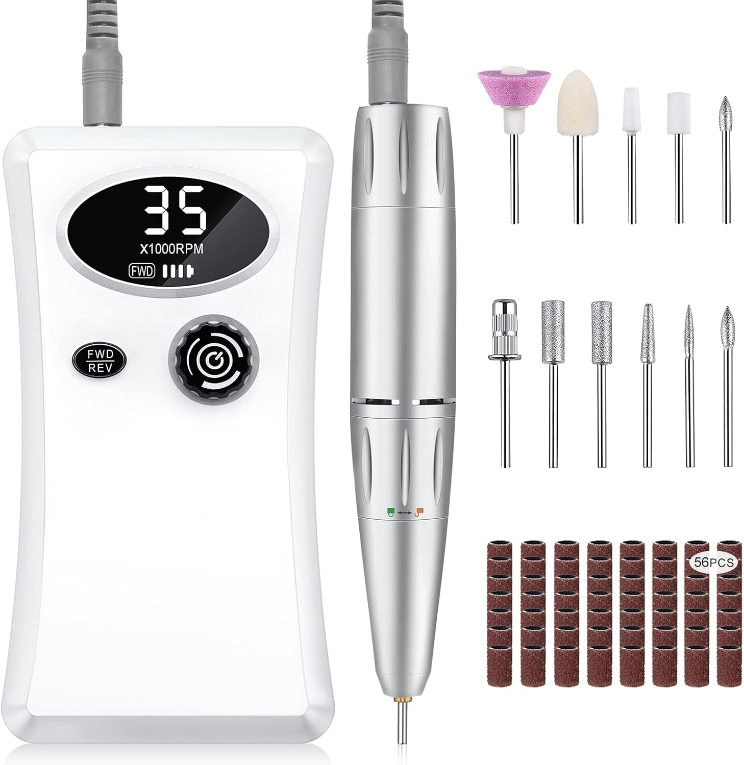 Electric Nail Files Professional, Special Urbuti Portable Nail Drill Machine for...