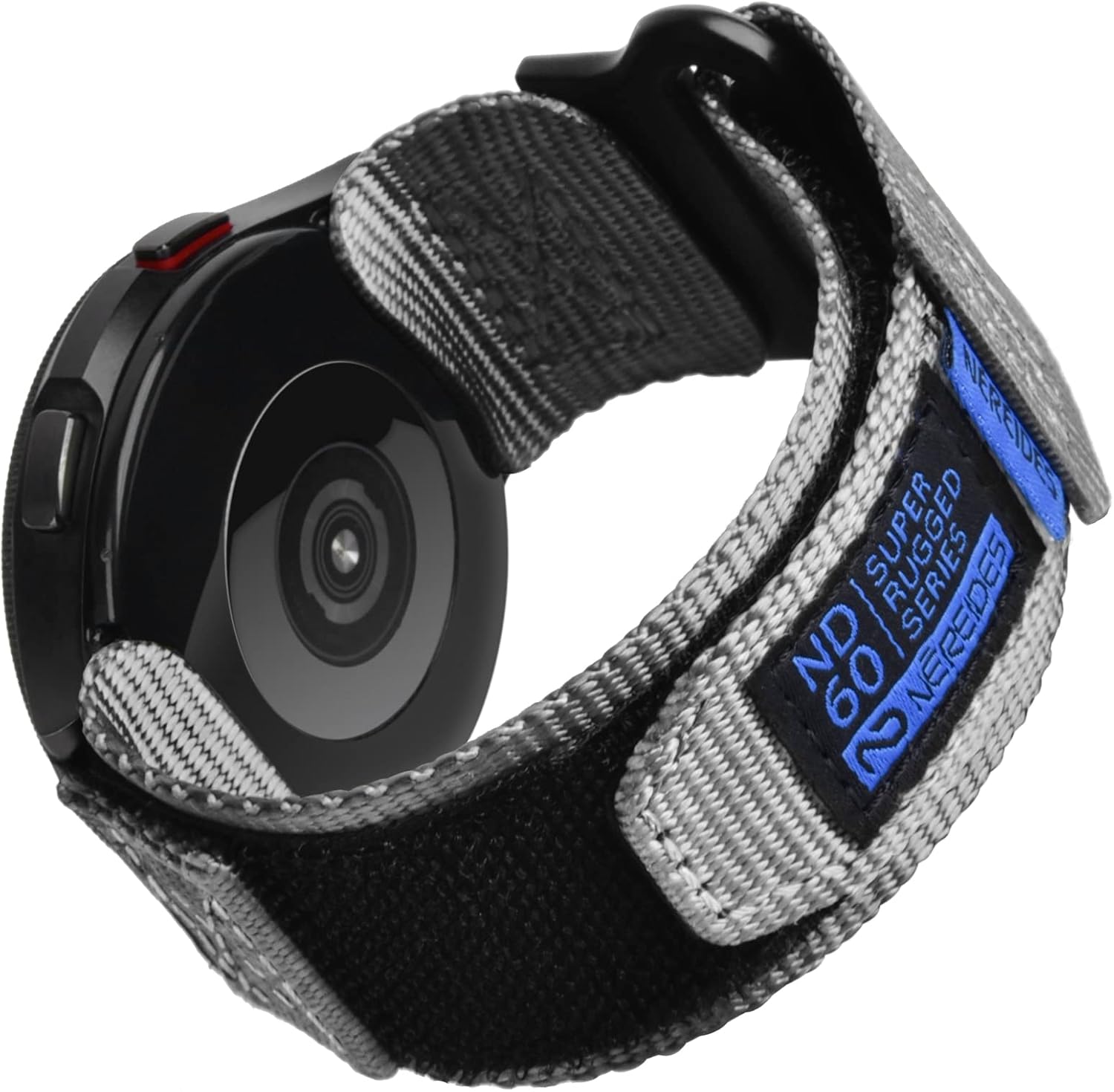 Nereides Strap for Galaxy Watch 4/5/6/7 Strap, 20MM Nylon Band, Hook & Loop for...