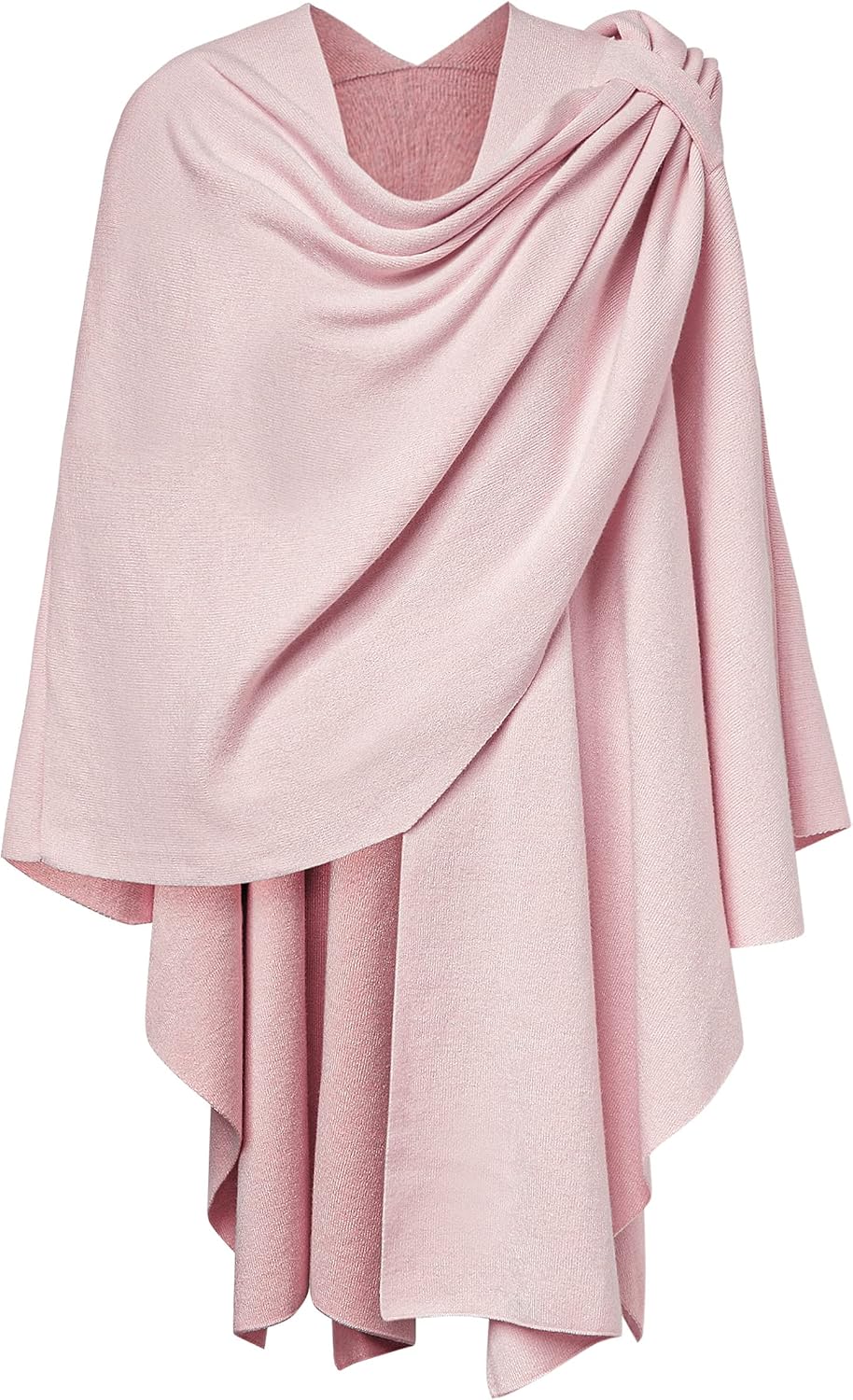 PULI Women's Cross Front Shawl, Elegant Poncho Wraps, Special Knitted Cape Cardi...