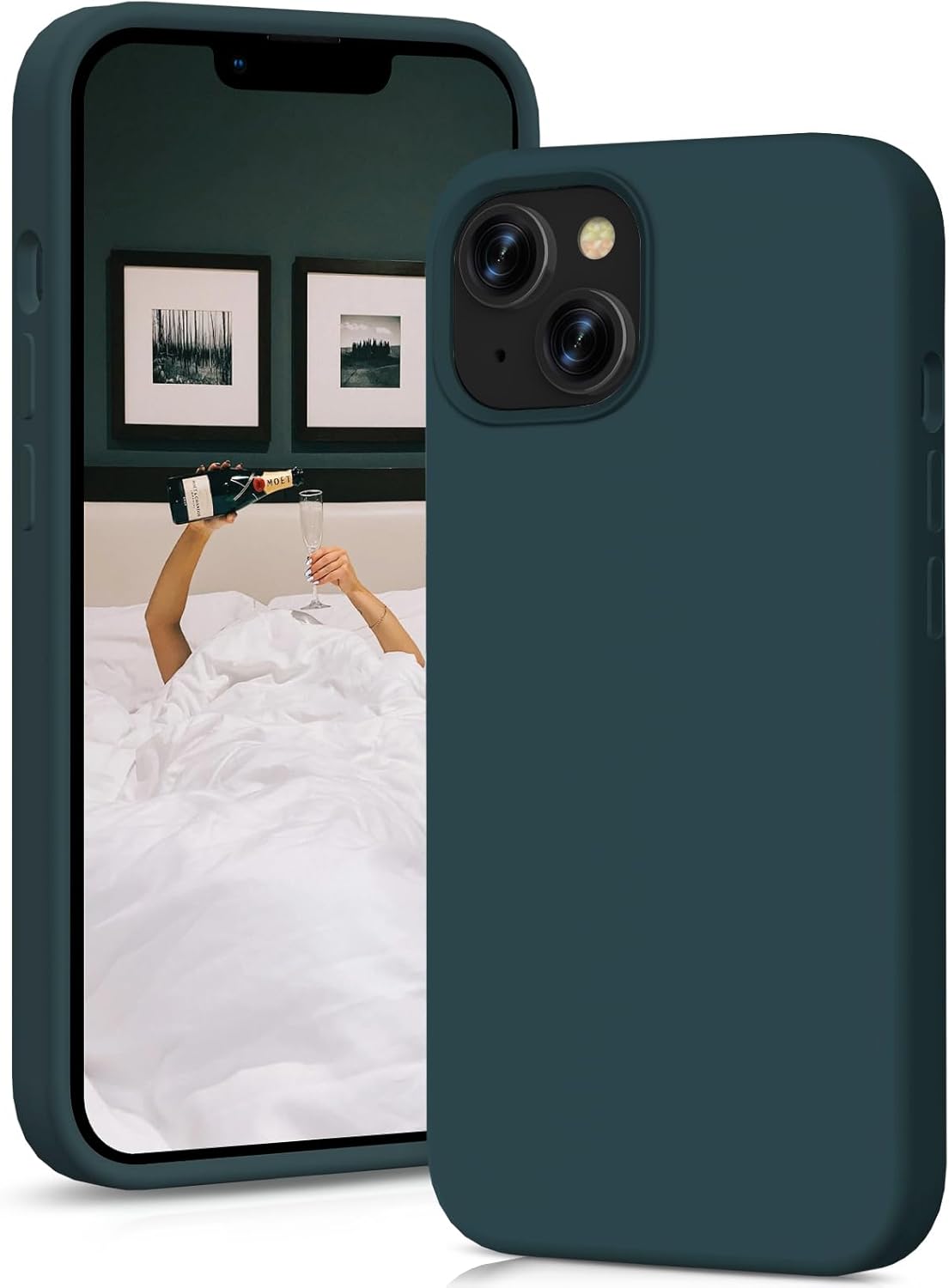 OitiYaa Silicone Case Designed for iPhone 14 Case, Ultra Slim Shockproof Protect...