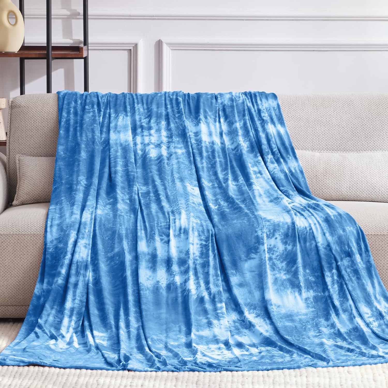Guohaoi Cooling Throw Blanket Summer Blanket Tie Dye for Hot Sleepers Lightweigh...