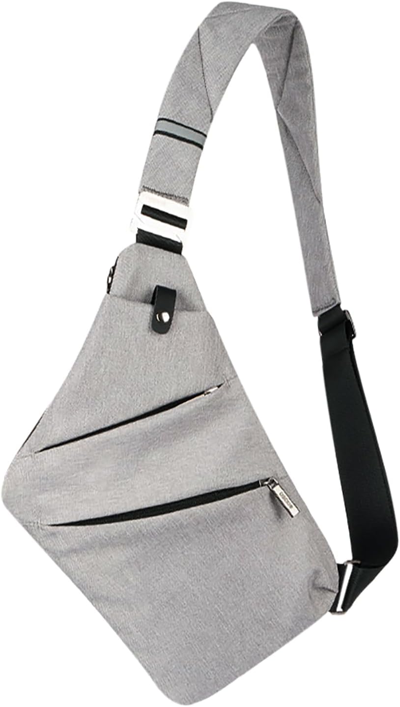 OSOCE Anti Theft Travel Bag, Mens Sling Chest Bag, Crossbody Multi Pockets Shoul...