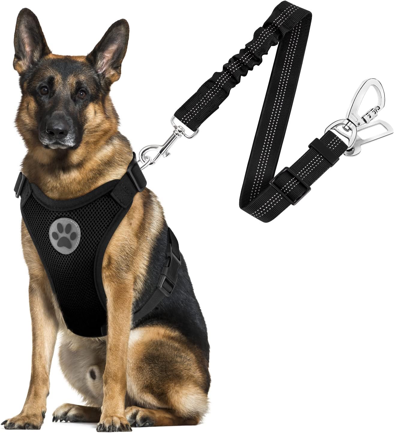 SlowTon Dog Seat Belt Harness, Special Dog Car Harness Adjustable, Innovative Me...