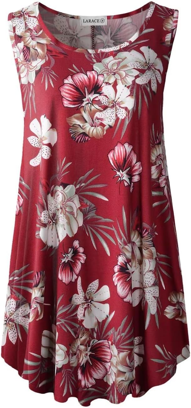 LARACE Tank Tops, Special Women's Plus Size Sleeveless Tunic, Innovative Casual...