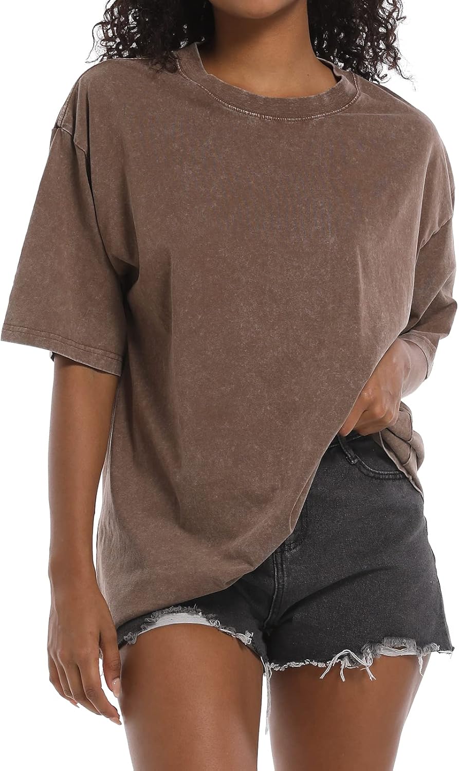 BINTEHGS Oversized Grunge Vintage T-Shirts, Special Casual Baggy Tees for Women,...