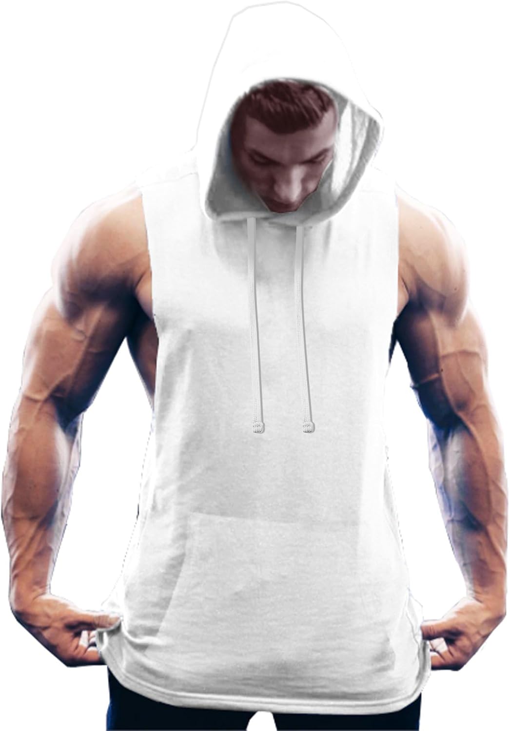 High-Quality COOFANDY Men's Workout Hooded Tank Tops, Special Bodybuilding Muscl...
