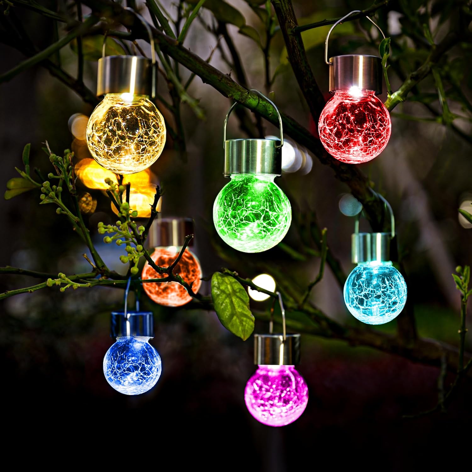 SOLPEX 12 Pack Hanging Solar Lights Outdoor,Solar Outdoor Lights Decorative, Sol...