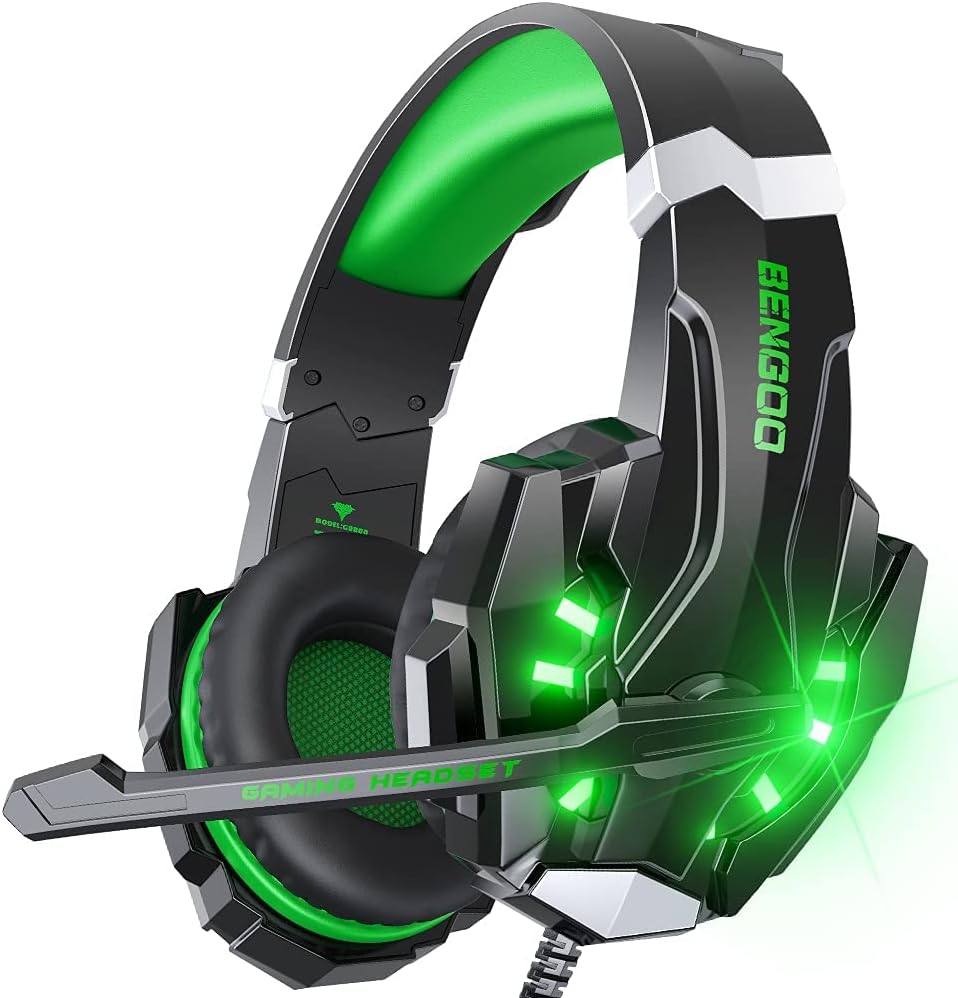 BENGOO G9000 Gaming Headset, Special Headphones for PS4 PC Xbox One PS5 Controll...