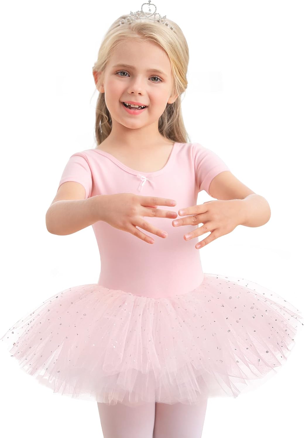 Aiseyi Ballet Dress dance Tutu Sequines Ballet Outfit for Girls Kids Toddlers Co...