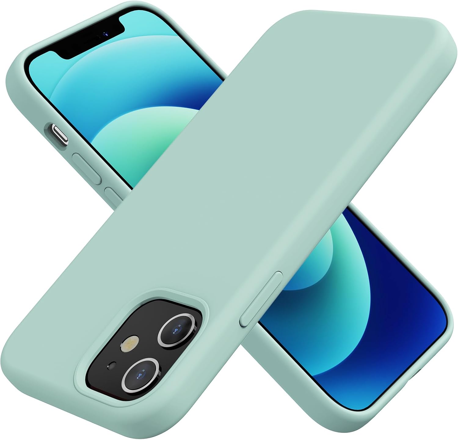 TAXXOE Silicone Case Compatible with iPhone 12 Case/12 pro case Soft Ultra Slim...