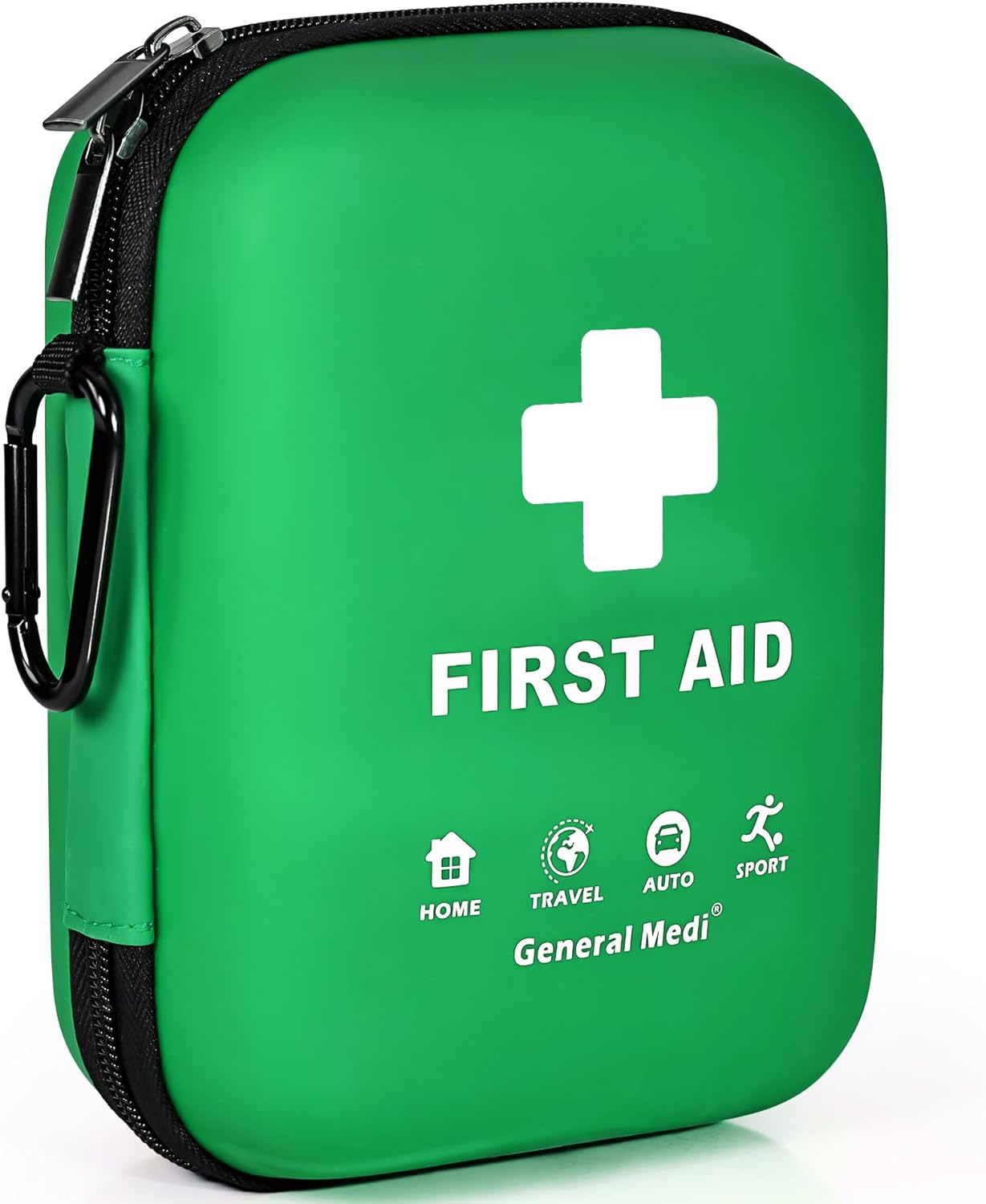 General Medi First Aid Kit - 170 Pieces Hard Case and Lightweight - includes 2 x...