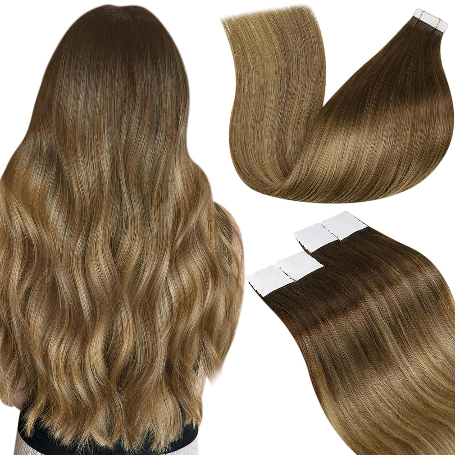 Special LaaVoo Hair Extensions, Premium Human Hair Extensions Tape In, High-Qual...