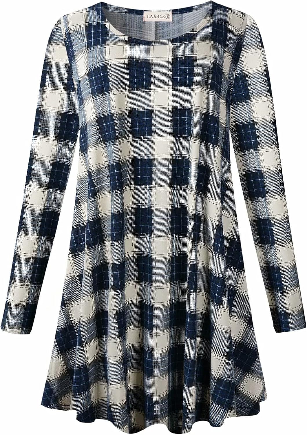 LARACE Plus Size Tunic Tops, Special Long Sleeve Shirts for Women, Innovative Sw...