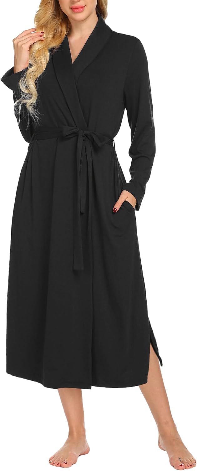Ekouaer Robes, Special Long Sleeve Bathrobe for Women, Innovative Soft Lightweig...