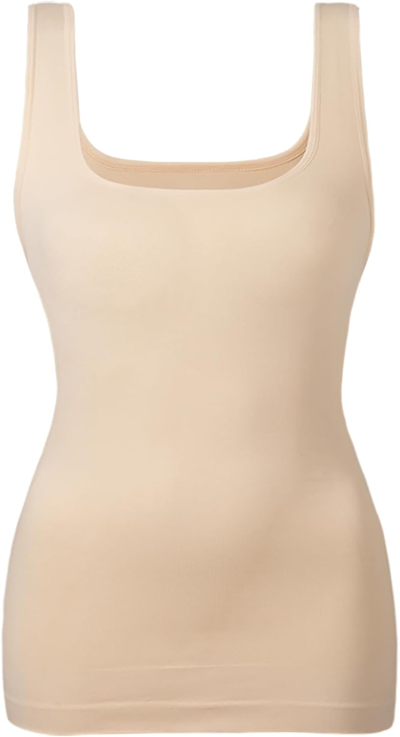 EUYZOU Women Tummy Control Shapewear, Special Tank Tops for Seamless Square Neck...