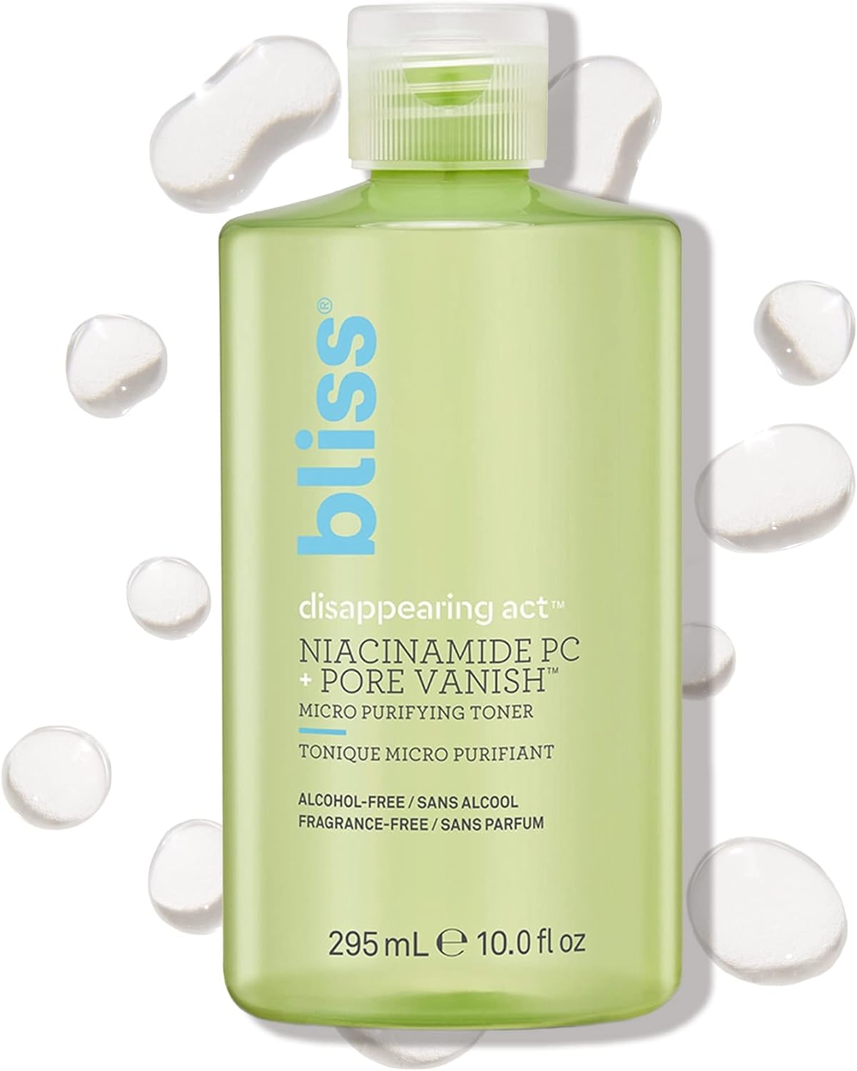 Bliss Disappearing Act Niacinamide Toner - 10 Fl Oz - Pore Vanish Complex - Puri...