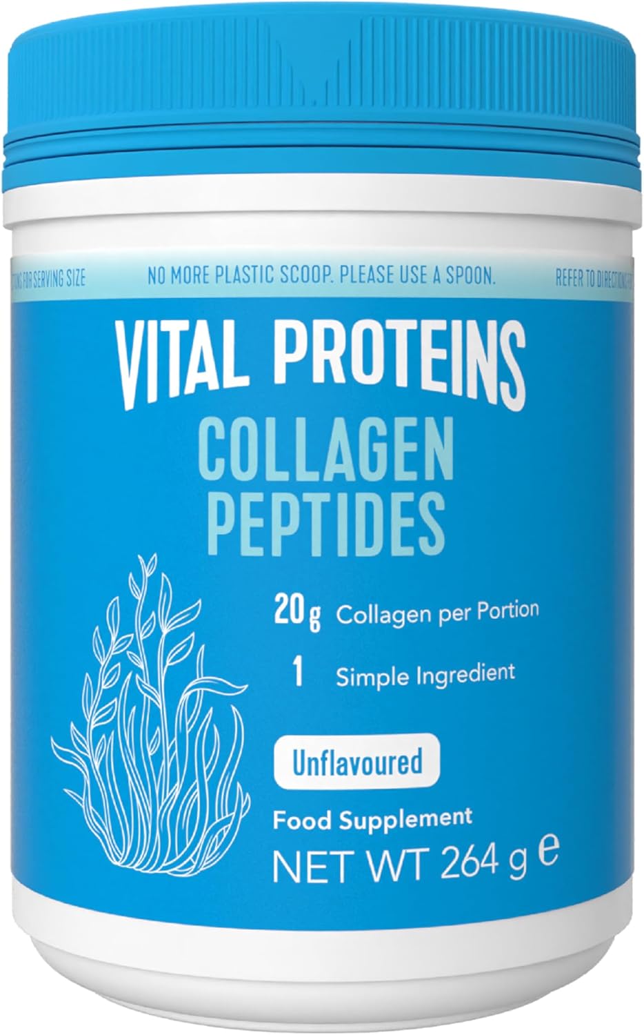 Vital Proteins Collagen Peptides Powder Supplement (Type I, III), Unflavoured Hy...