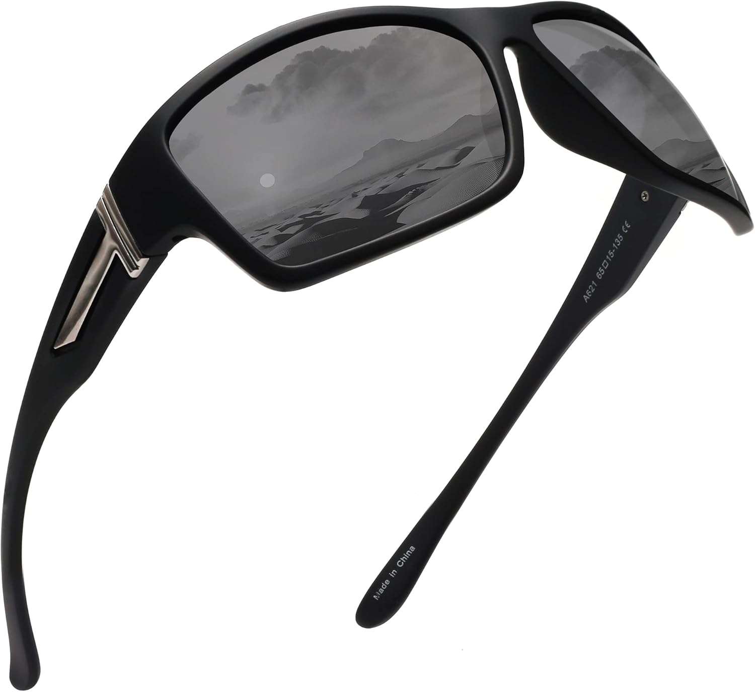 Jim Halo Polarized Sunglasses for Men Women Wrap Around Sprot Sun Glasses for Cy...
