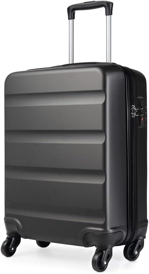 Kono Hard Shell Suitcase Travel Trolley Case Lightweight Hand Luggage with 4 Spi...