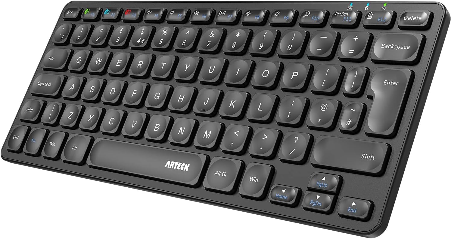 Arteck Universal Multi-Device Bluetooth Keyboard Ultra Slim and Compact Wireless...