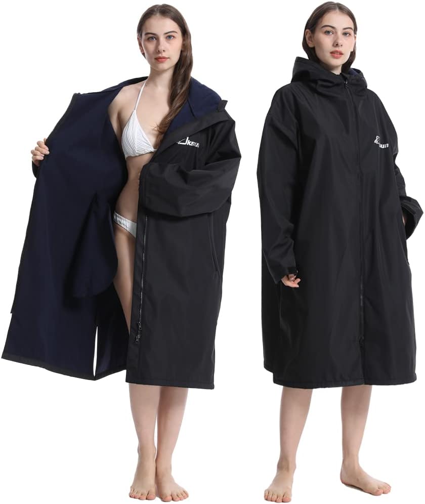 Oksun Waterproof Changing Robe for Adult,Windproof Swimming Oversized Poncho Coa...