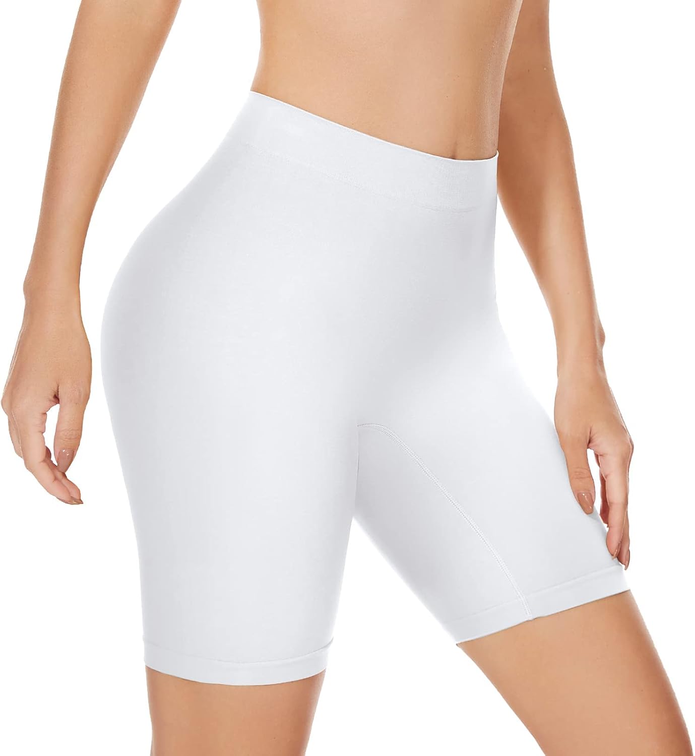 SIHOHAN Womens Slip Shorts Comfortable Short Pants Ultra Soft Seamless Long Brie...