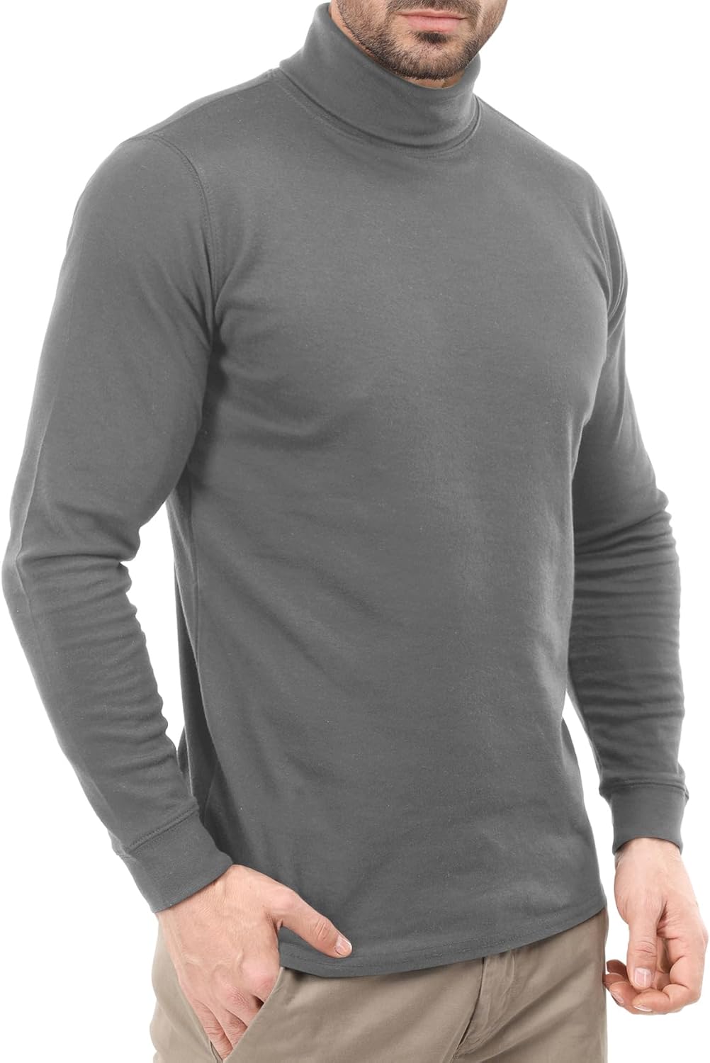 Utopia Wear, Special Men's Turtleneck, Innovative Slim Fit Lightweight Pullover...