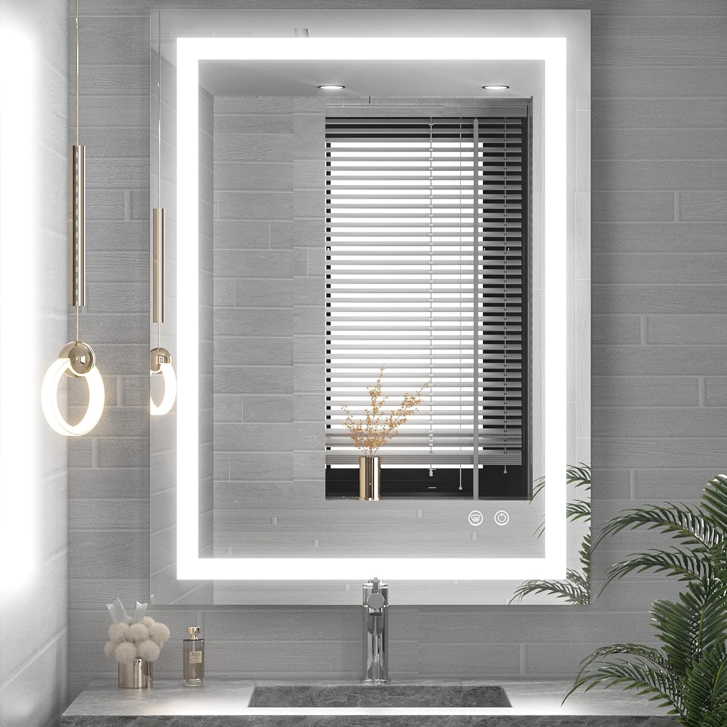 TETOTE Bathroom LED Mirror, Special Bedroom LED Mirror Vanity Makeup Mirror, Inn...