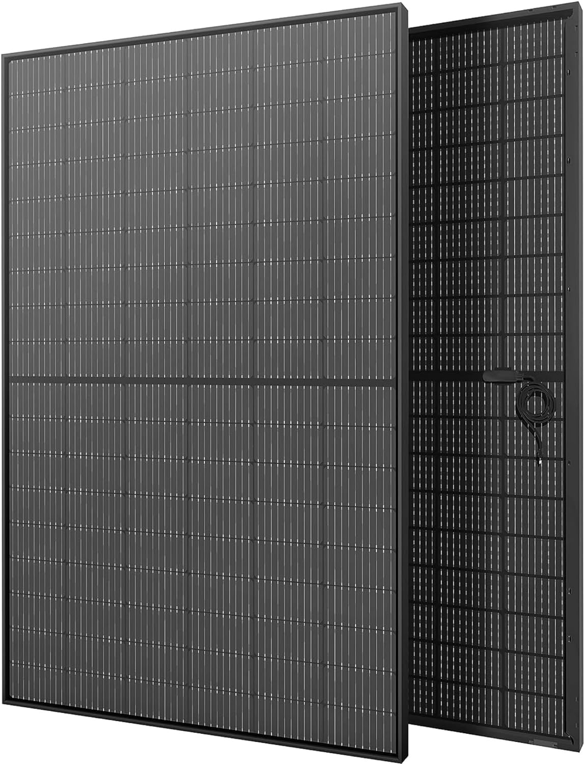 JJN 2pcs 400 Watt Bifacial Solar Panel Kit,10BB Mono Solar Panel 22.3% High Effi...