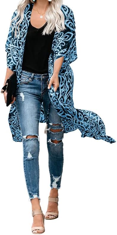 Special Dokotoo Womens Kimono, Innovative Summer Beach Hawaiian Vacation Cardiga...