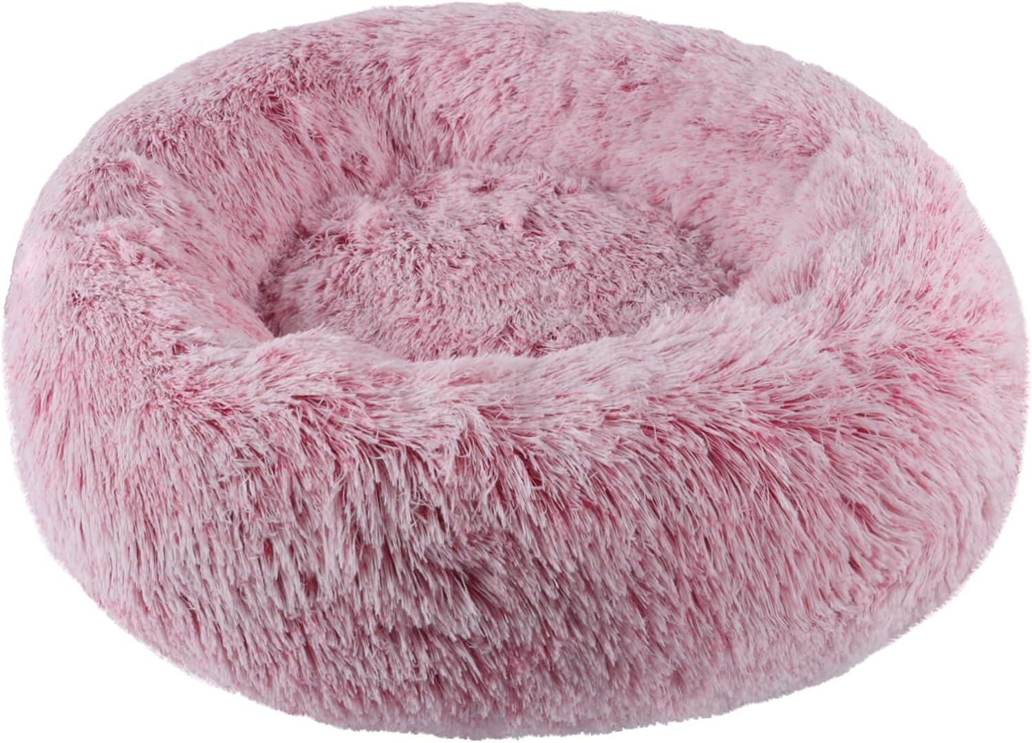 BVAGSS Anxiety Dog Bed, Round Plush Donut Dog Bed Cat Bed Marshmallow Fluffy Cud...