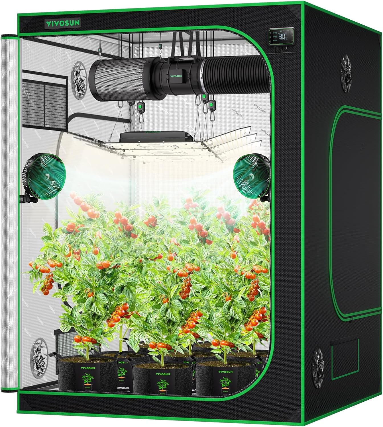 VIVOSUN S558 5x5 Grow Tent, Special Grow Tent for High Reflective Mylar, Innovat...