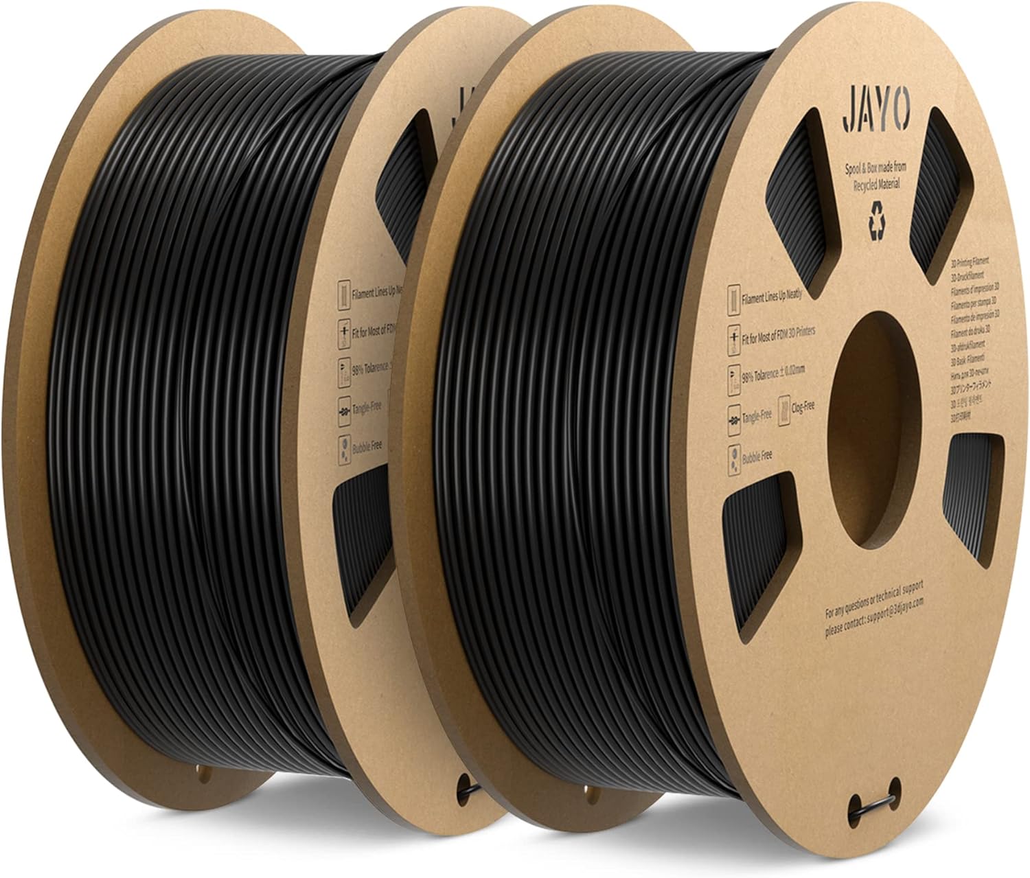 JAYO PLA Filament 1.75mm 1.1KG, PLA 3D Printer Filament Dimensional Accuracy +/-...
