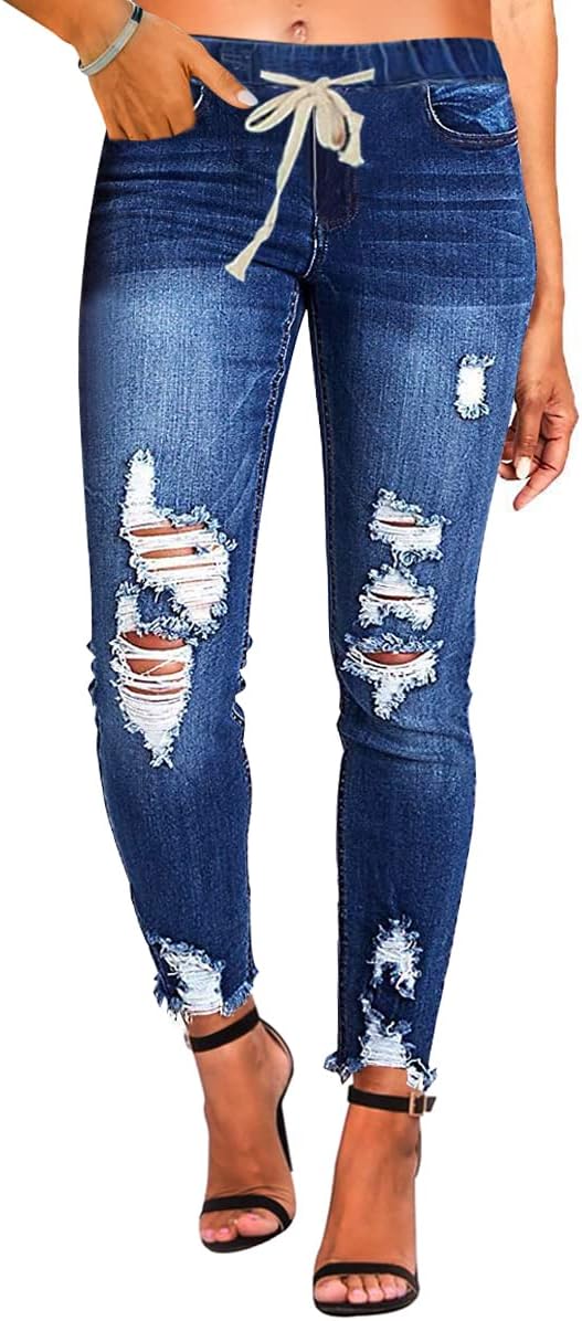 KUNMI Women Jeans, High-Quality High Waist Skinny Stretch Denim Pants, Affordabl...