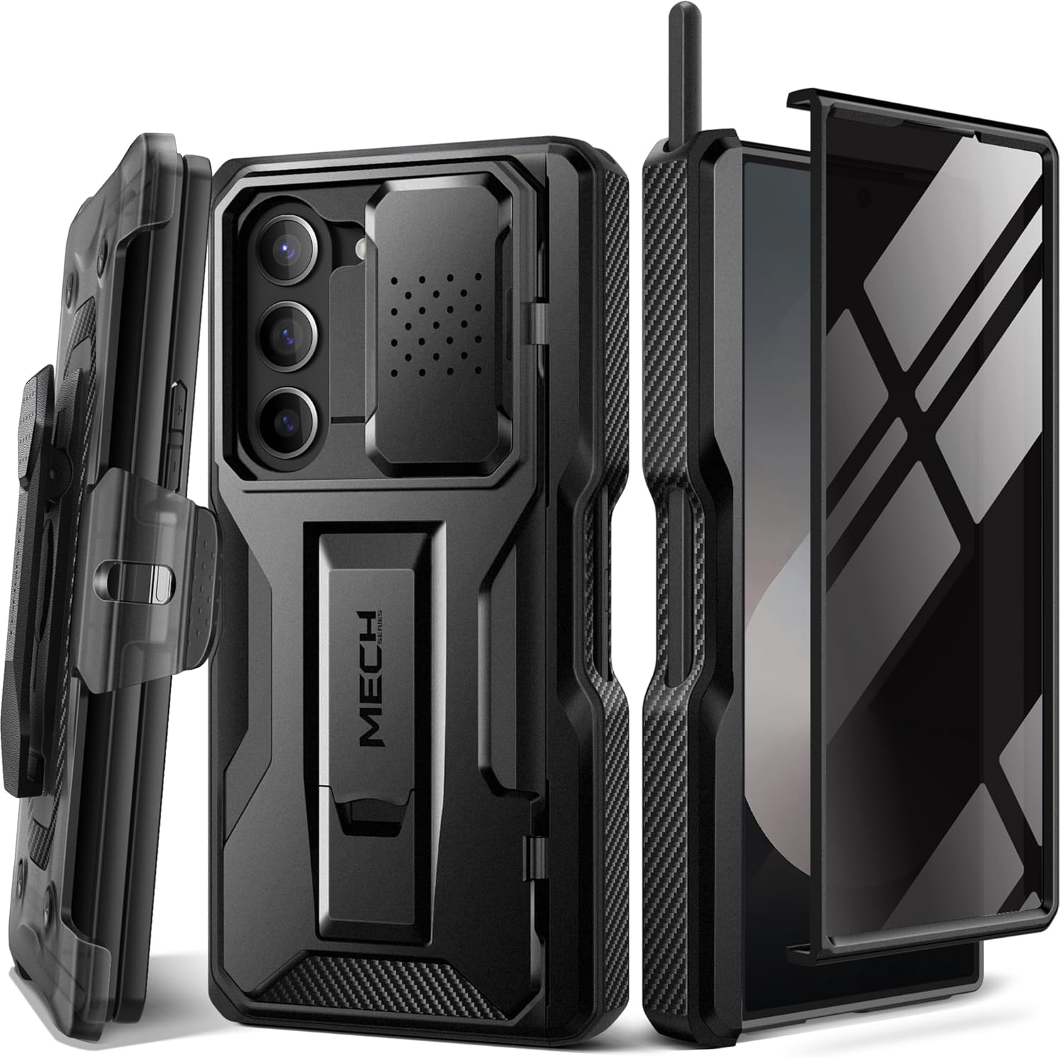 TONGATE Z Fold 6 Case, Special Case with Privacy Glass Screen Protector, Innovat...