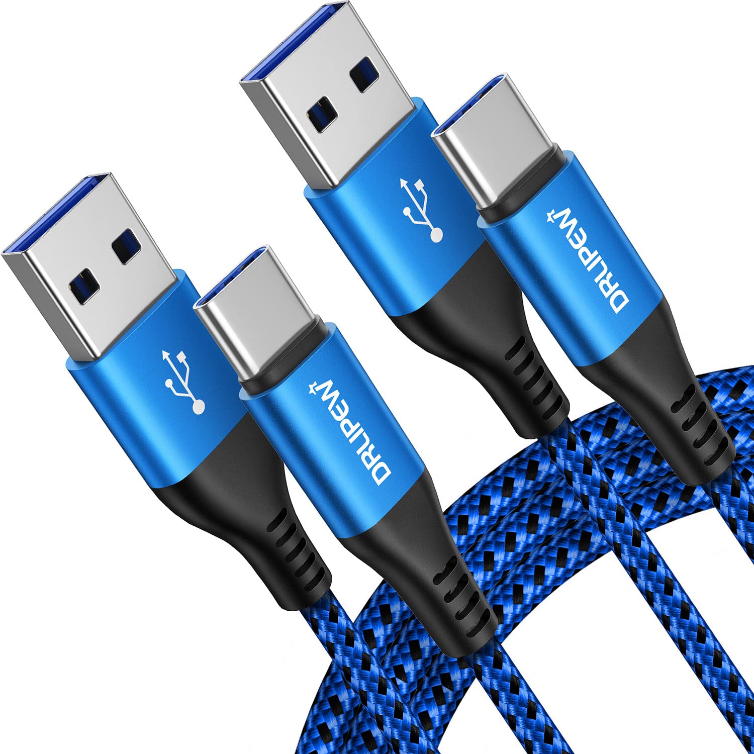 Long USB C Charger Cable 2M 3M 2 Pack, USB Type C Fast Charhing Cable for PS5 Co...