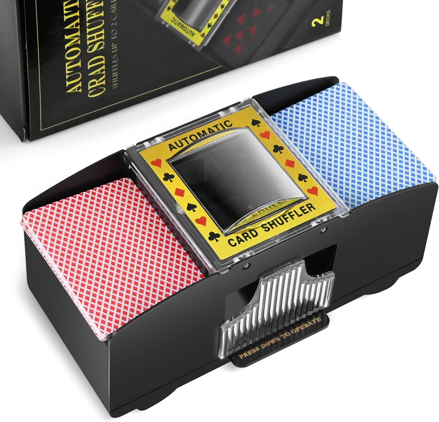 Nileole Automatic Card Shuffler, Special Electric Shuffler for 2/4/6 Decks, Inno...