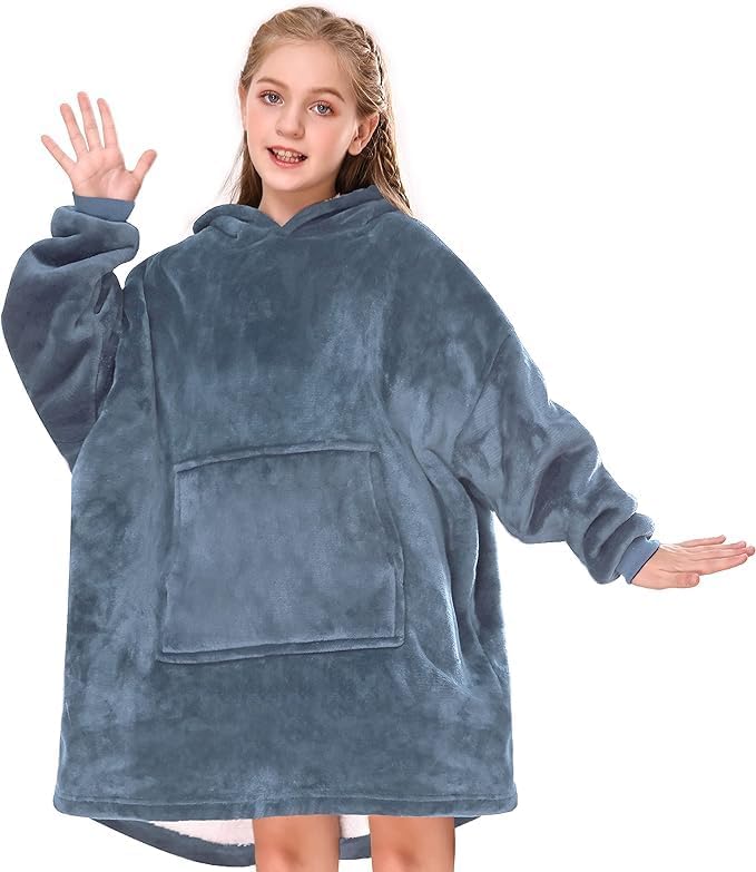Gentlewarm Blanket Hoodie for Kids, Oversized Blanket Hoodie for Girls Boys, Wea...