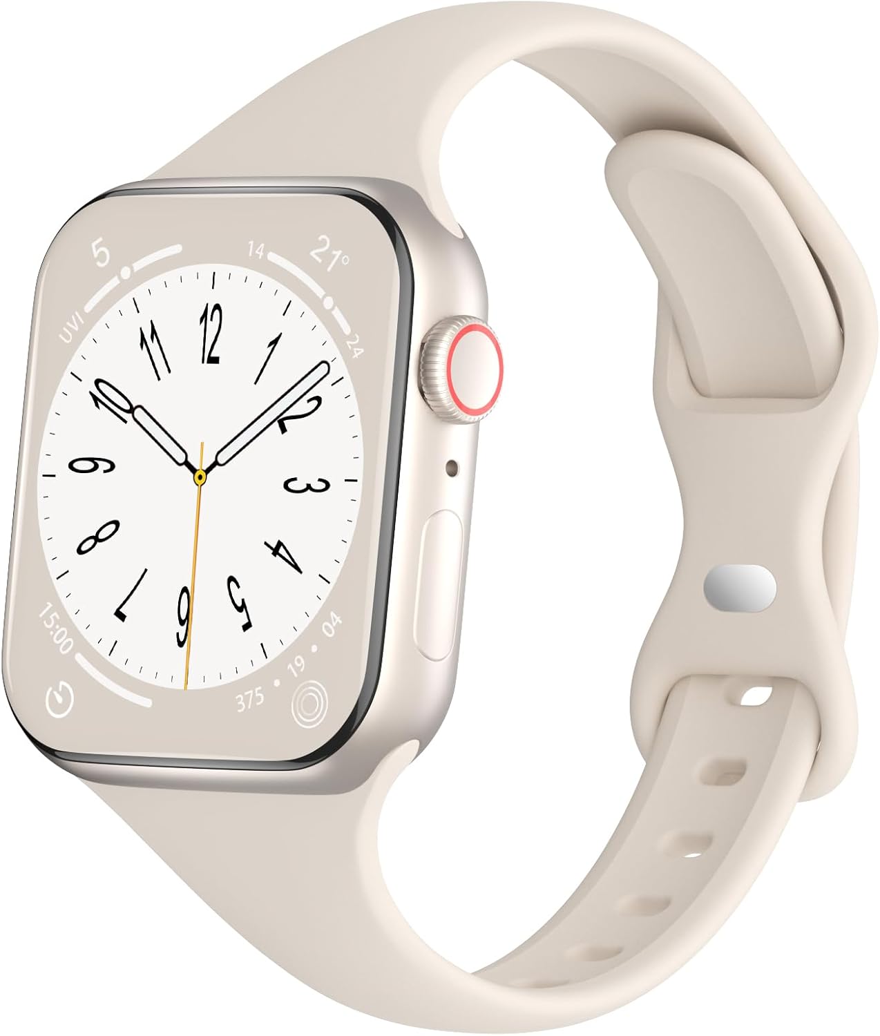 DYKEISS Sport Slim Silicone Bands Compatible for Apple Watch Band 38mm 42mm 40mm...