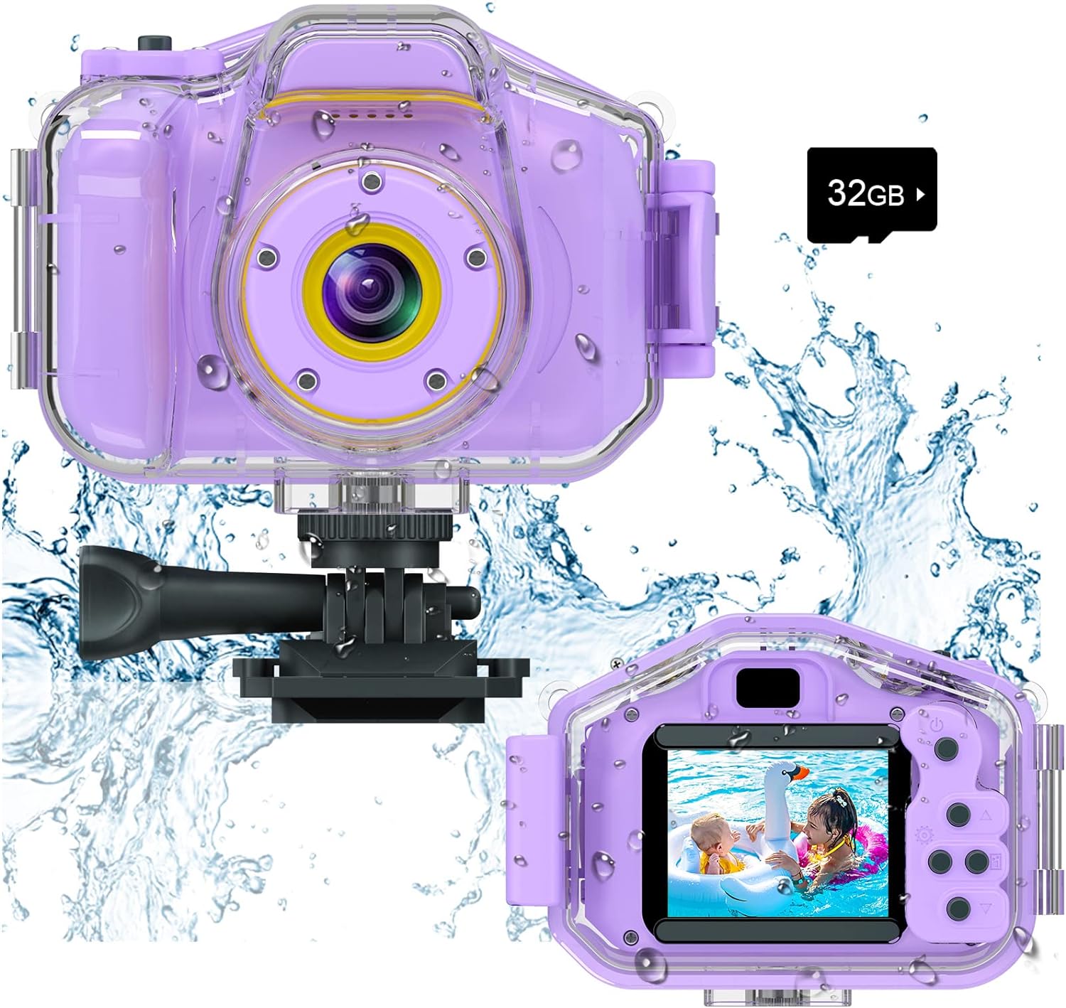 Agoigo Kids Camera, Special Waterproof Underwater Camera Toys, Unique Digital Ca...