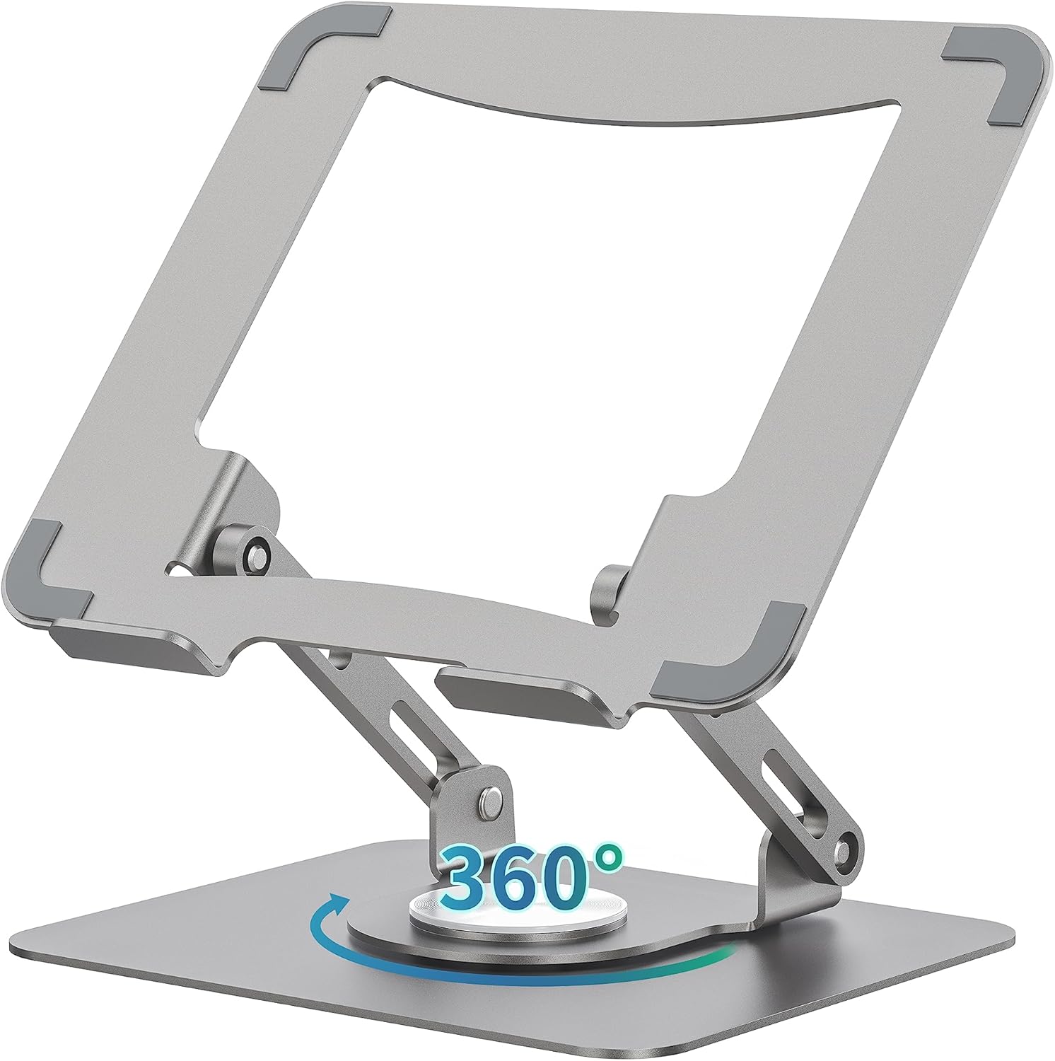 SOUNDANCE Laptop Stand with 360° Rotating Base, Ergonomic Computer Riser for Des...